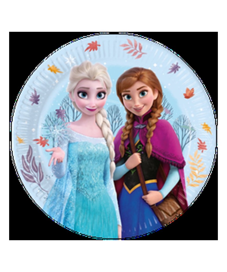 Assiette x8 diam 23  Reine Des Neiges