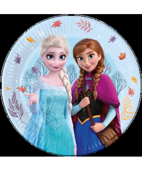 Assiette x8 diam 23  Reine Des Neiges