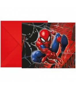 Carte invitation Spiderman