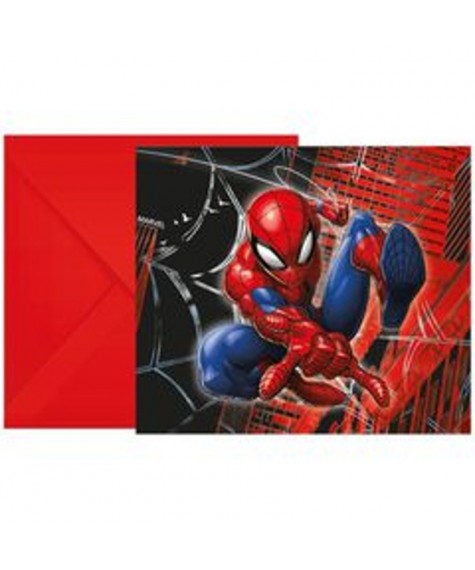 Carte invitation Spiderman