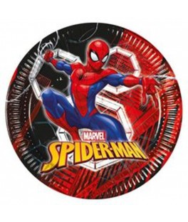 Assiette x8 diam 23  Spiderman