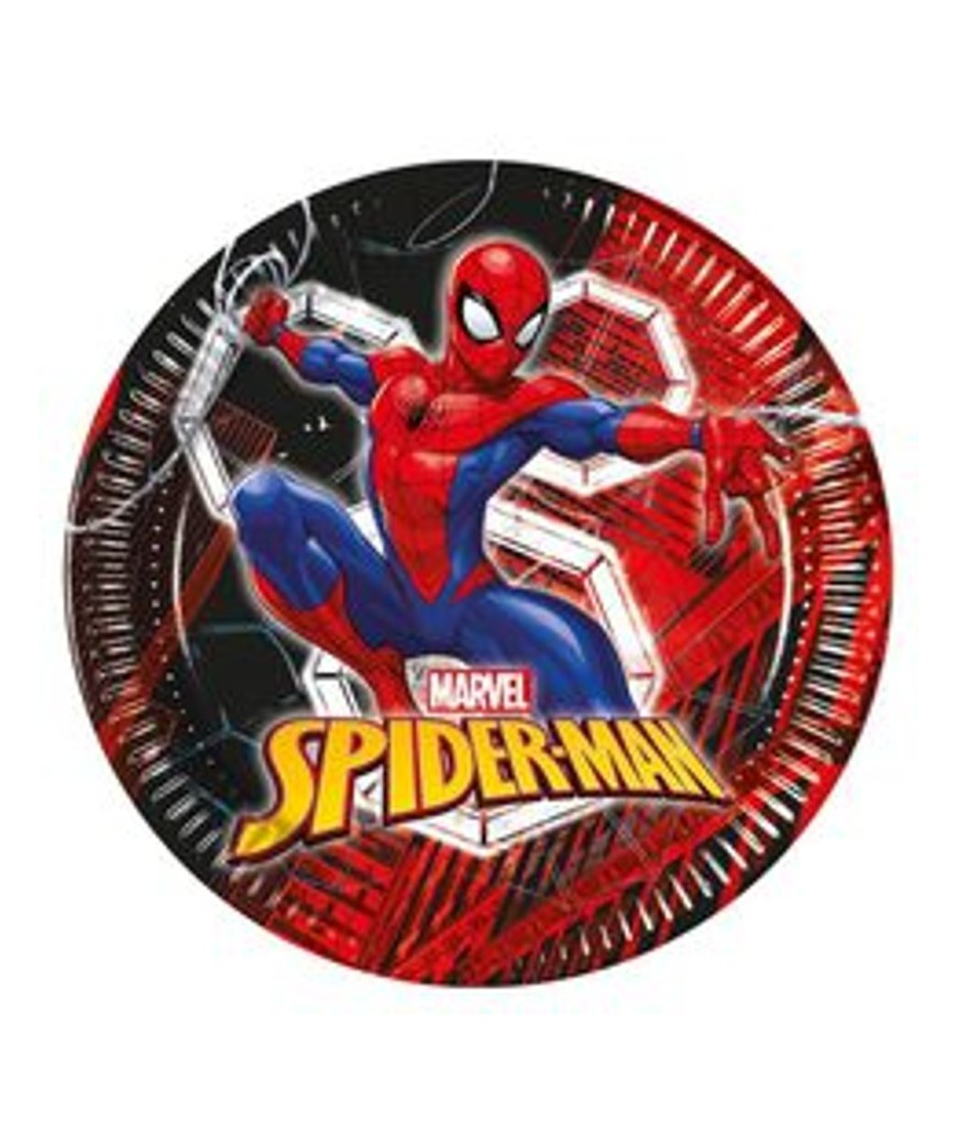 Assiette x8 diam 23  Spiderman