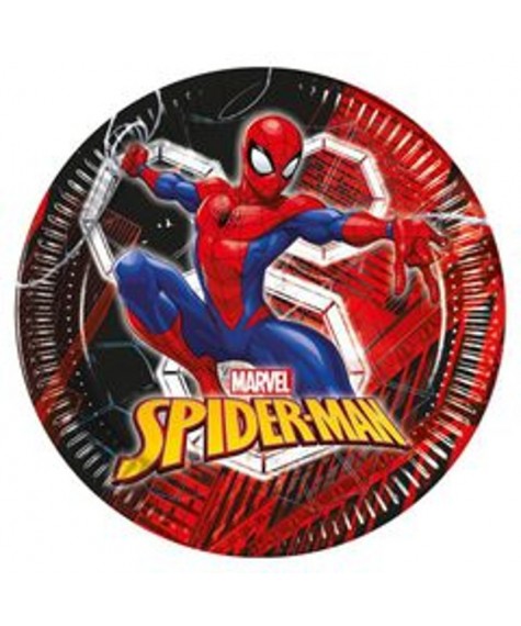 Assiette x8 diam 23  Spiderman