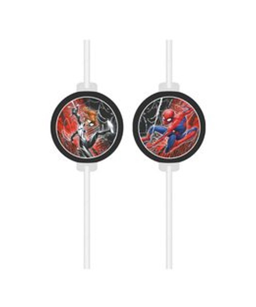 Paille x 4  Spiderman