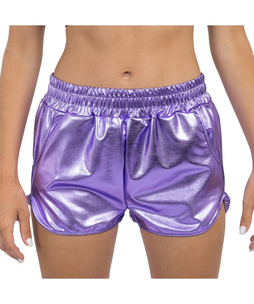 Short Metallise violet L