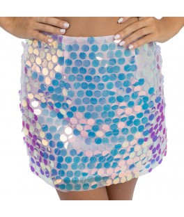 Jupe rose Sequins irises M