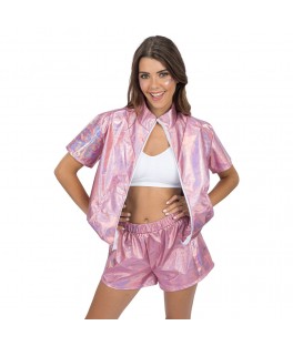 Veste et Short irise rose  M