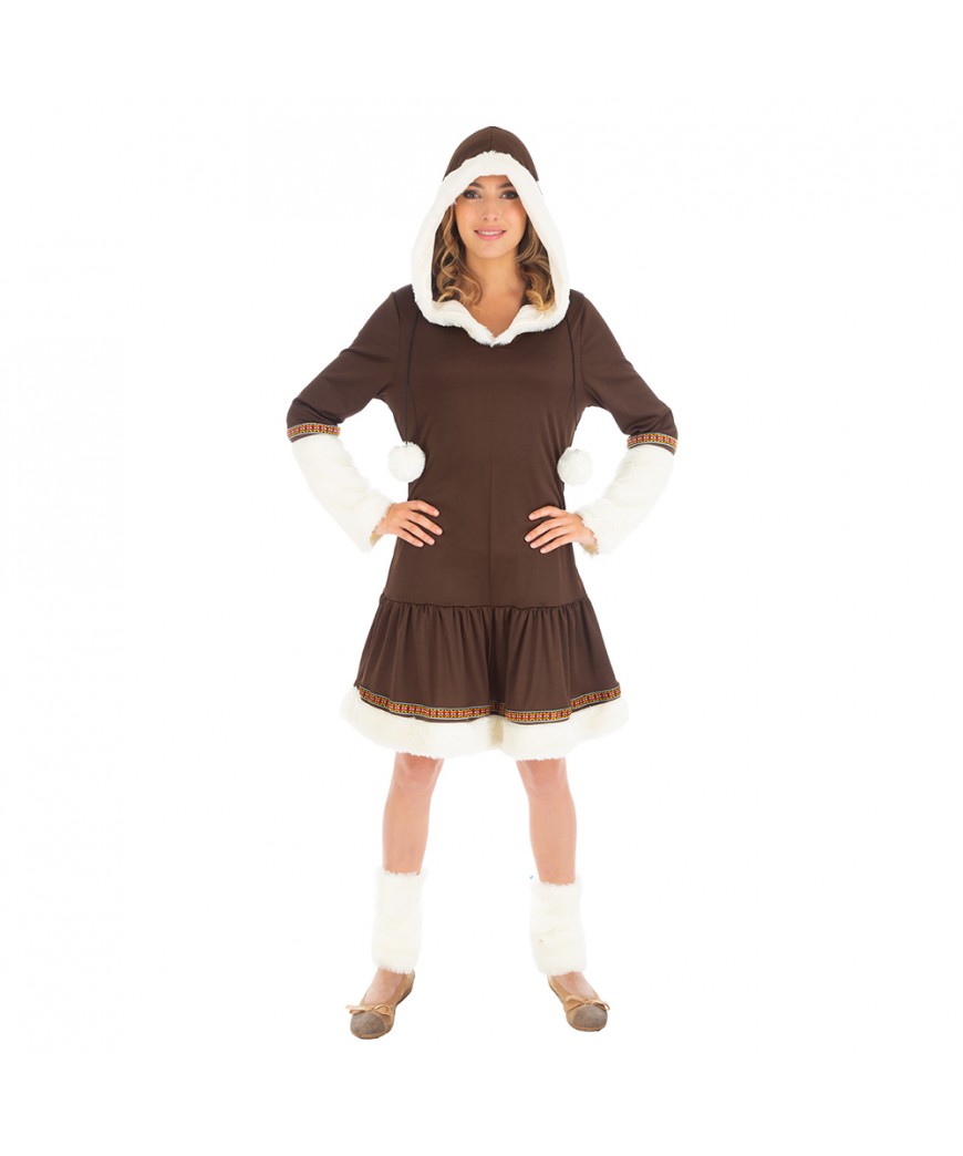 Robe capuche inuit 2 pieces S