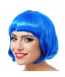 Perruque foxy bleu