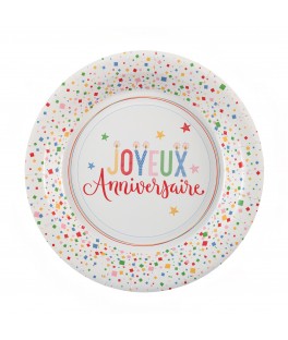 Assiette Multicolore x6