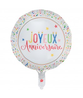 Ballon Foil Multicolore 45 cms