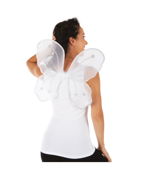 Ailes de papillon blanc