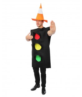 Costume feu tricolore adulte taille unique