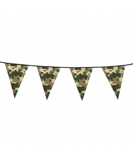 Guirlande fanions camouflage