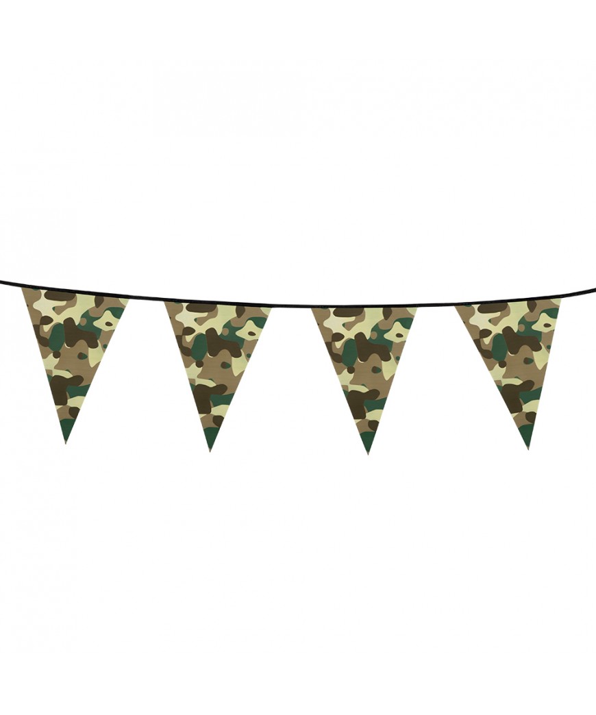 Guirlande fanions camouflage