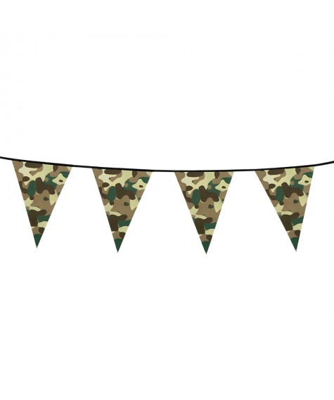Guirlande fanions camouflage