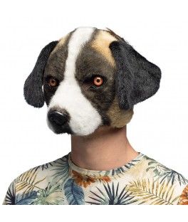 Demi-masque peluche chien