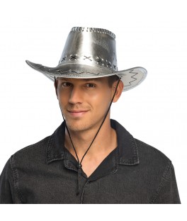 Chapeau cowboy savanne argent