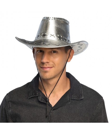Chapeau cowboy savanne argent