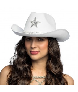 Chapeau cowboy taylor blanc