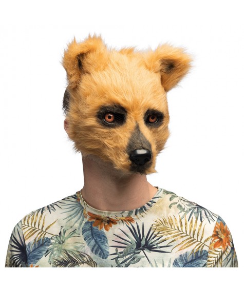 Demi-masque peluche Ours