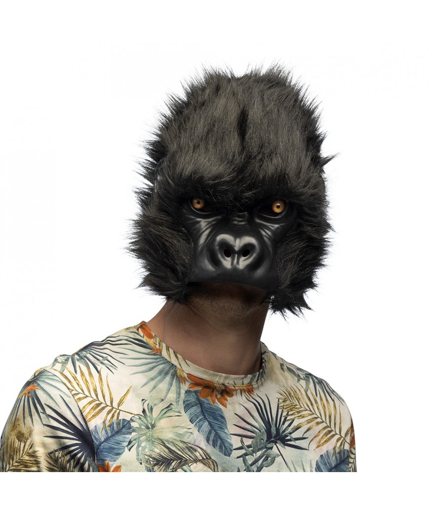 Demi-masque peluche gorille