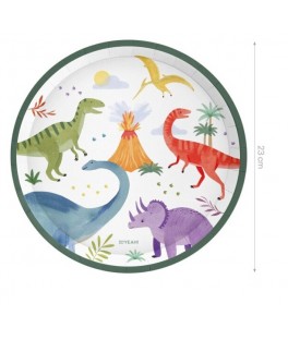 Assiette dino diam 23 cms x6