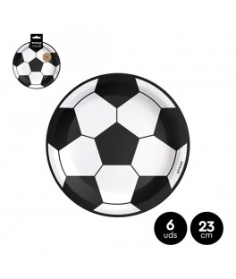 Assiette foot 23 cms x6