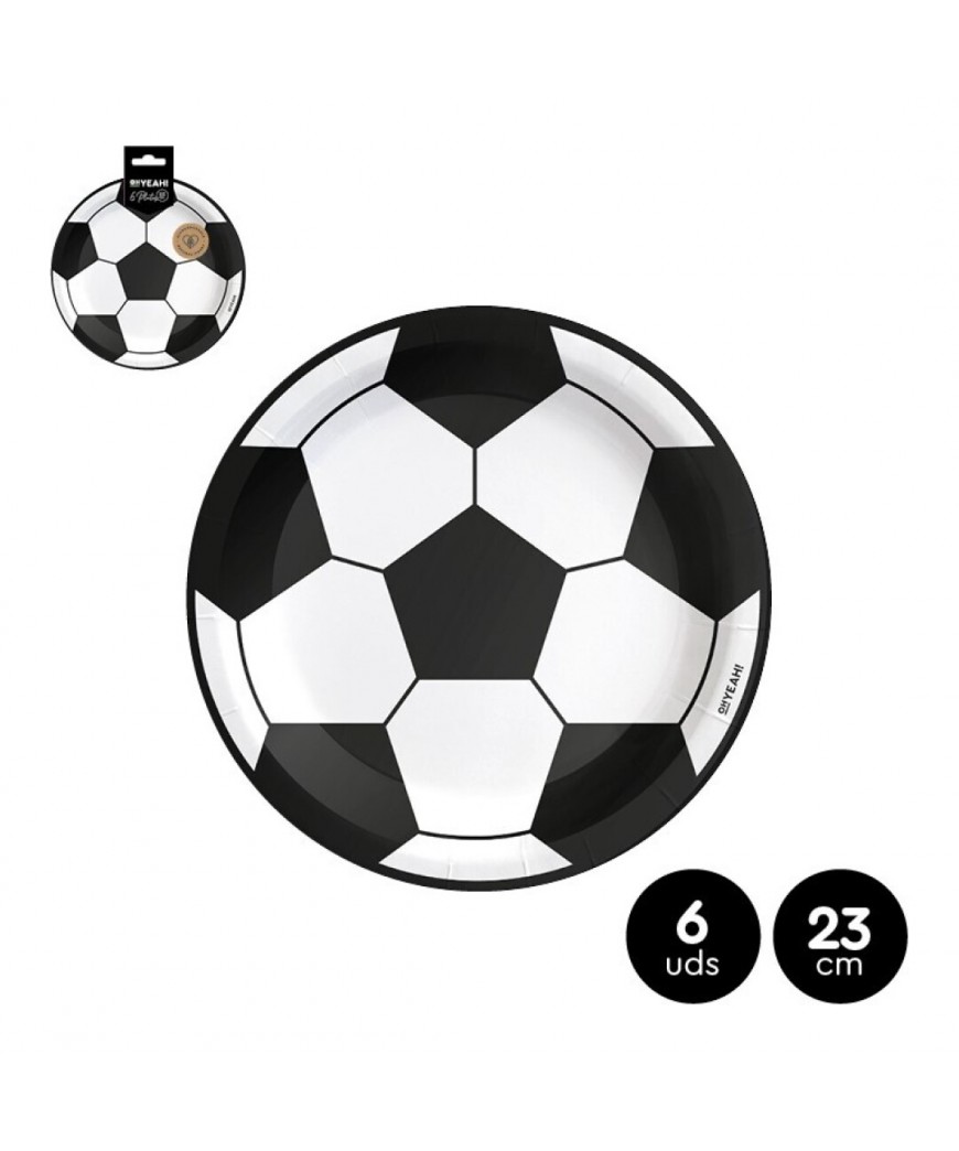 Assiette foot 23 cms x6