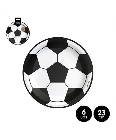 Assiette foot 23 cms x6