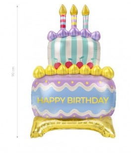 Ballon mylar gateau 59 x 89 cm