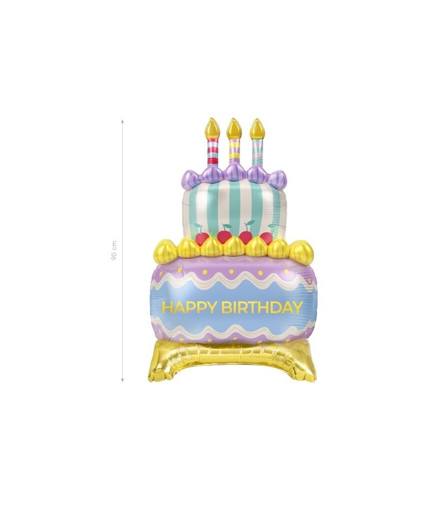 Ballon mylar gateau 59 x 89 cm