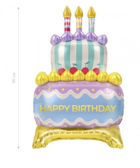 Ballon mylar gateau 59 x 89 cm