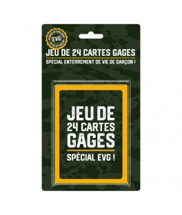 Jeu de cartes 24 gages evg