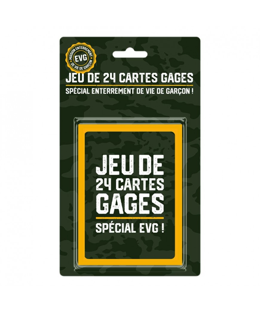 Jeu de cartes 24 gages evg