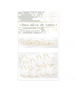 Duo deco de table bapteme