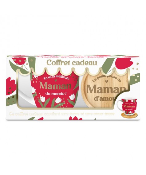 Coffret cadeau tasse meilleure maman