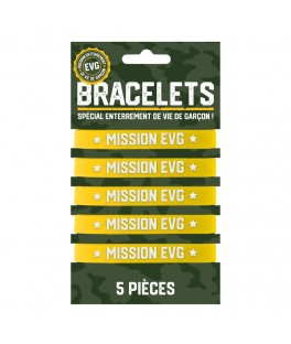 Pack 5 bracelets mission evg