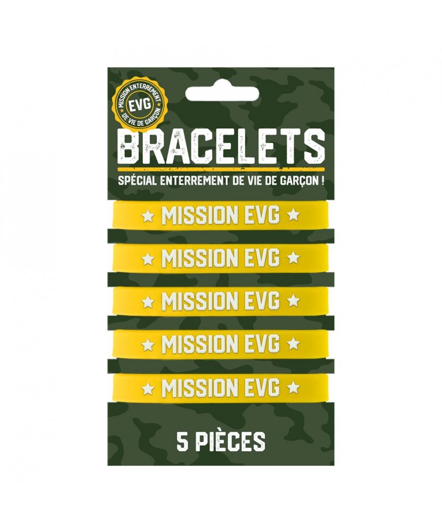 Pack 5 bracelets mission evg