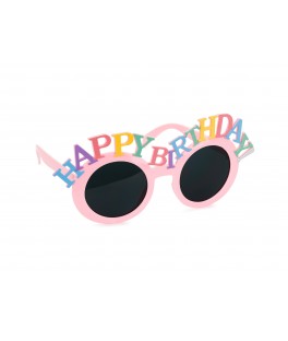 Lunettes happy birthday multicolores