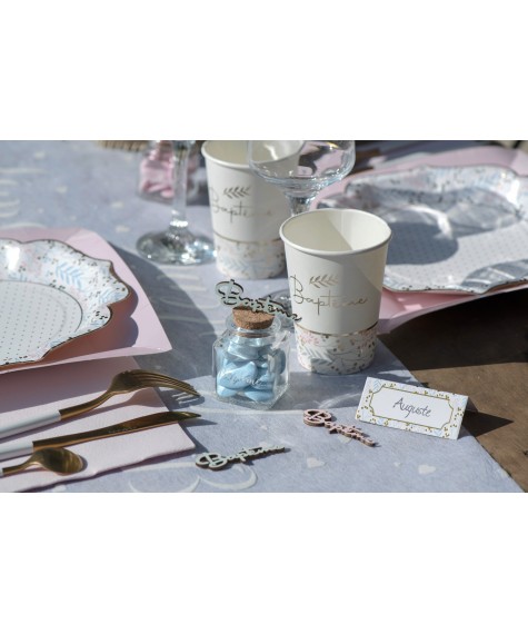 10 marque-places Baptême (longueur : 3 cms)