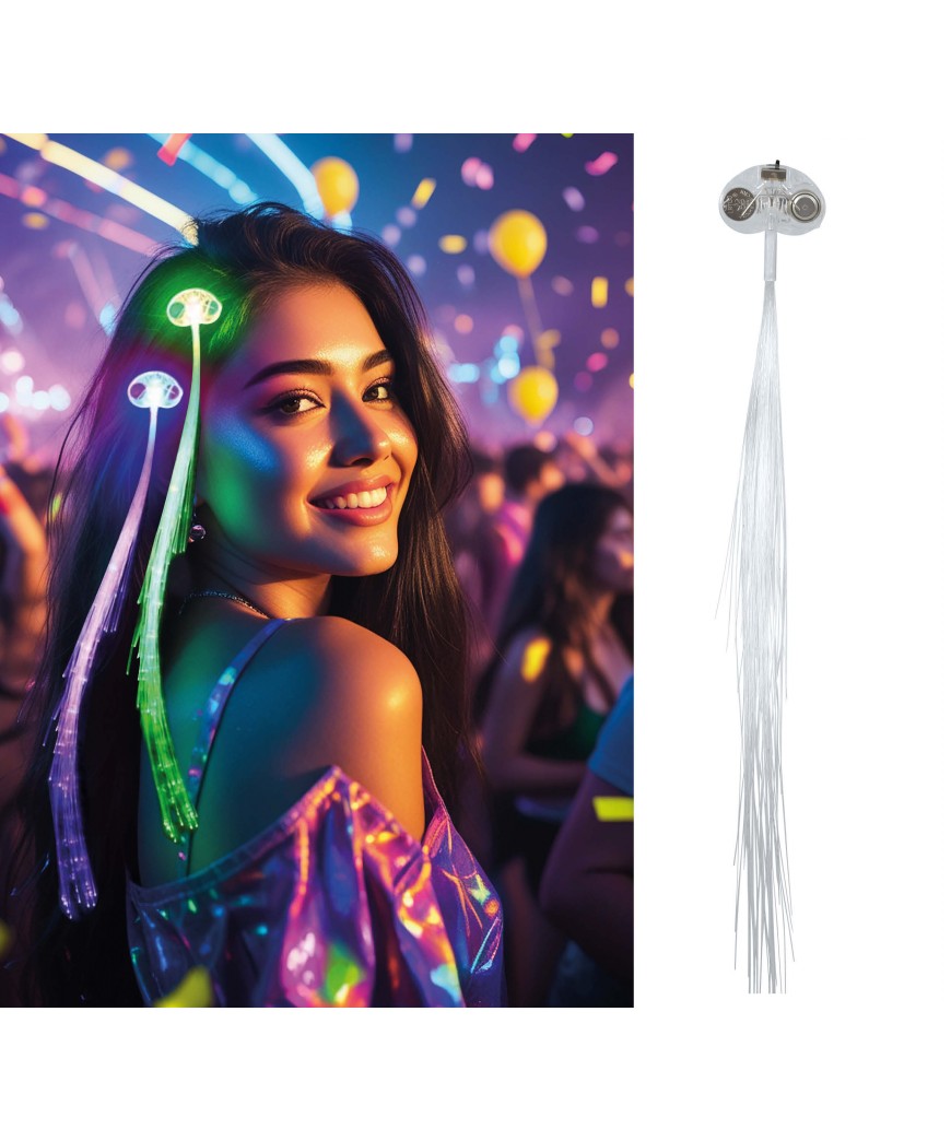 Mèches neon 30 cm (en Fibre optique)