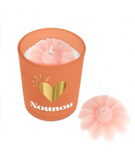 Bougie affective orange Nounou