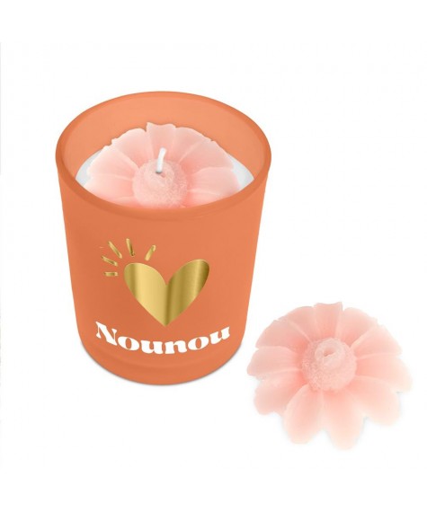 Bougie affective orange Nounou