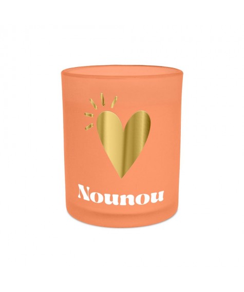 Bougie affective orange Nounou