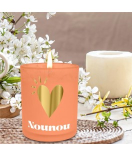 Bougie affective orange Nounou