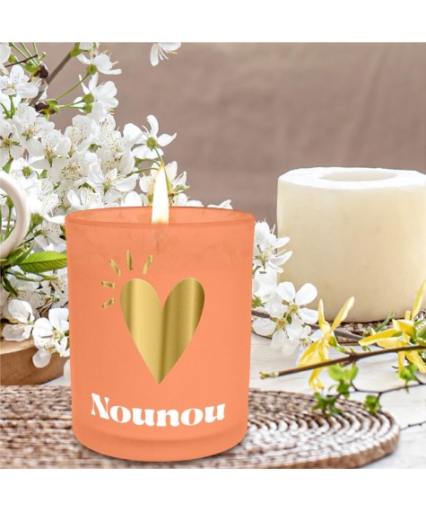 Bougie affective orange Nounou