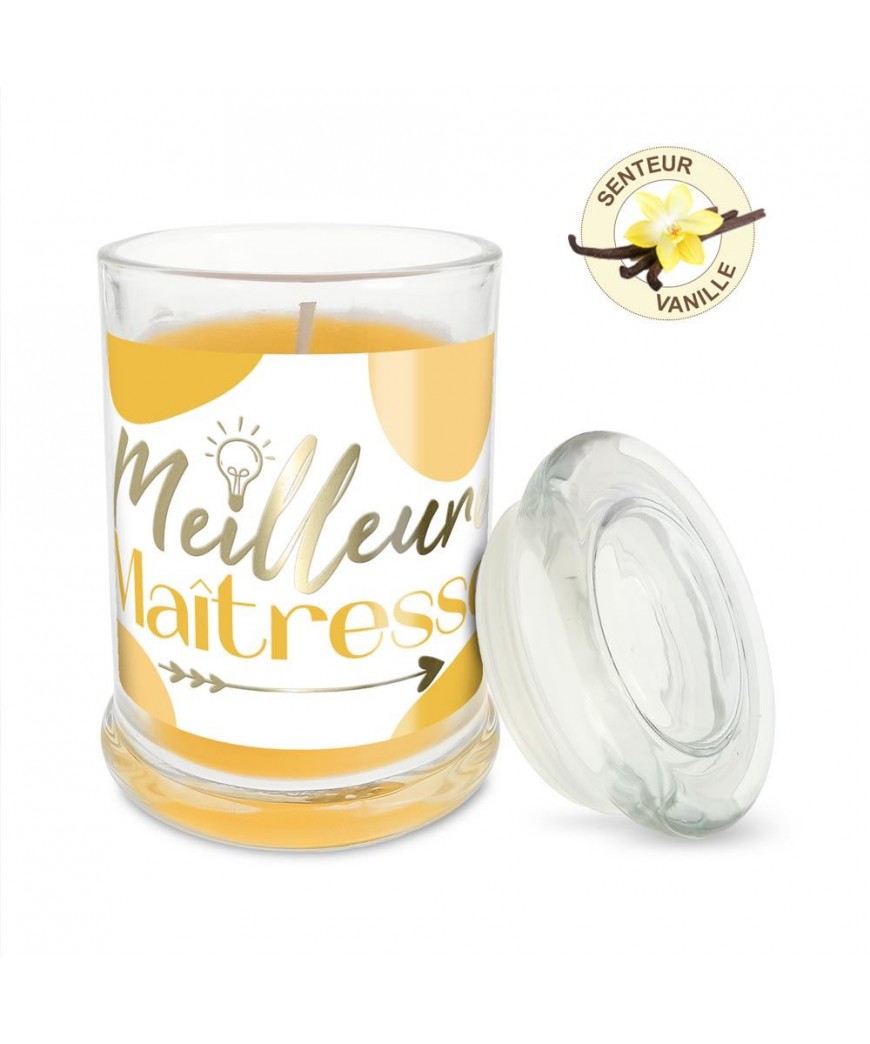 Bougie verre vanille meilleure maitresse