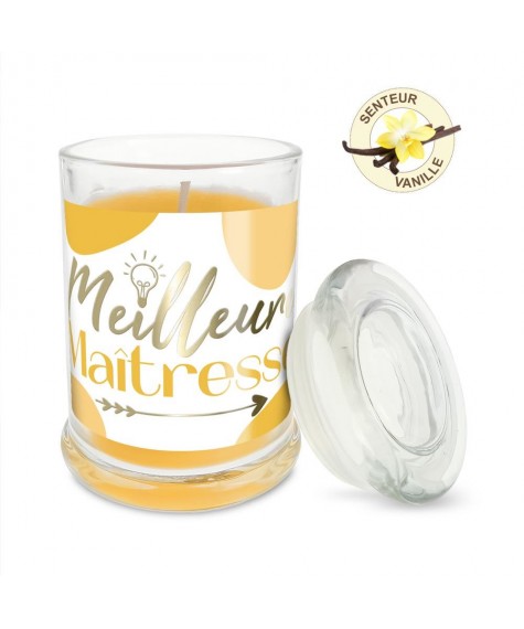 Bougie verre vanille meilleure maitresse