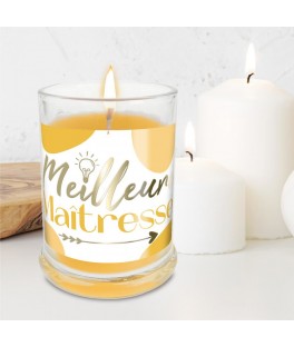 Bougie verre vanille meilleure maitresse